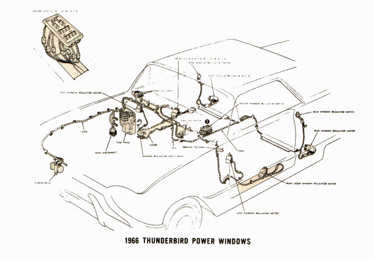 1964 Thunderbird Console Wiring Diagram
