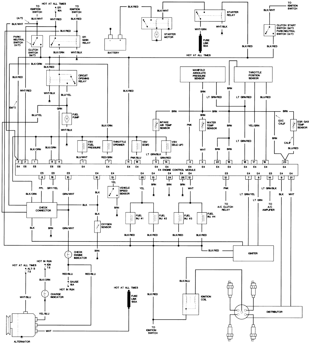 1994 Tercel Speaker Wiring Diagram 1993 toyota paseo stereo wiring diagram 