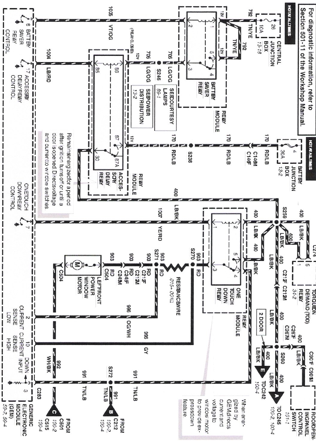 Wiring Diagram PDF: 2002 Mercury Mountaineer Wiring Diagram