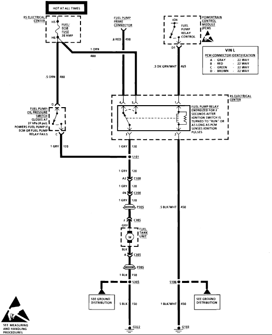 2008 Buick Lucerne Fuel Pump Wiring Diagram