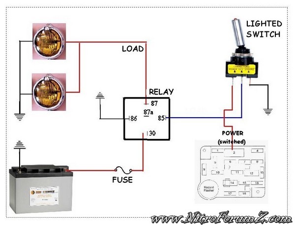4 Pin Unbranded Fog Light Switch Wiring Diagram