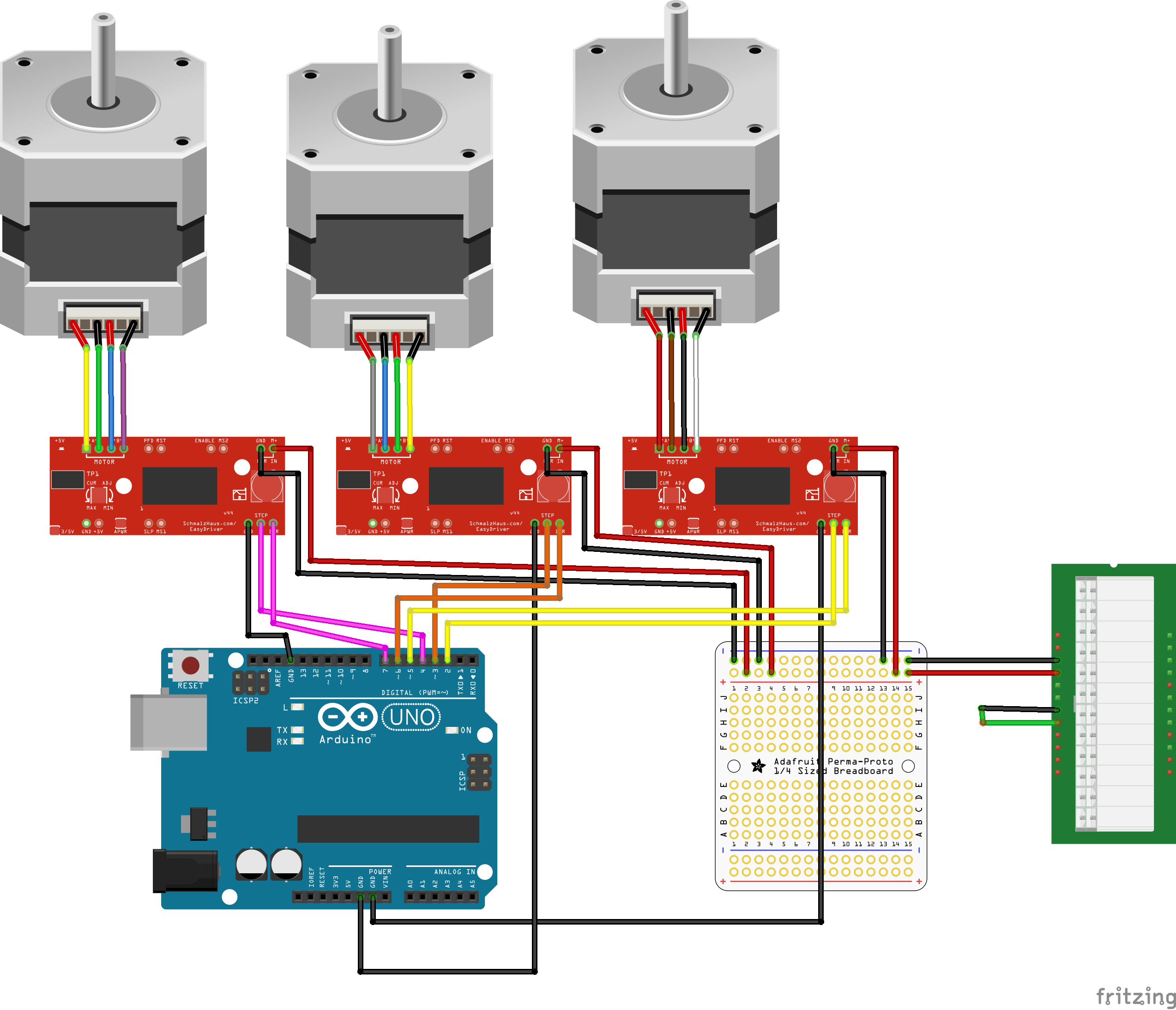 Arduino 3 Axis Cnc Shield Stepper Board Wiring Diagram