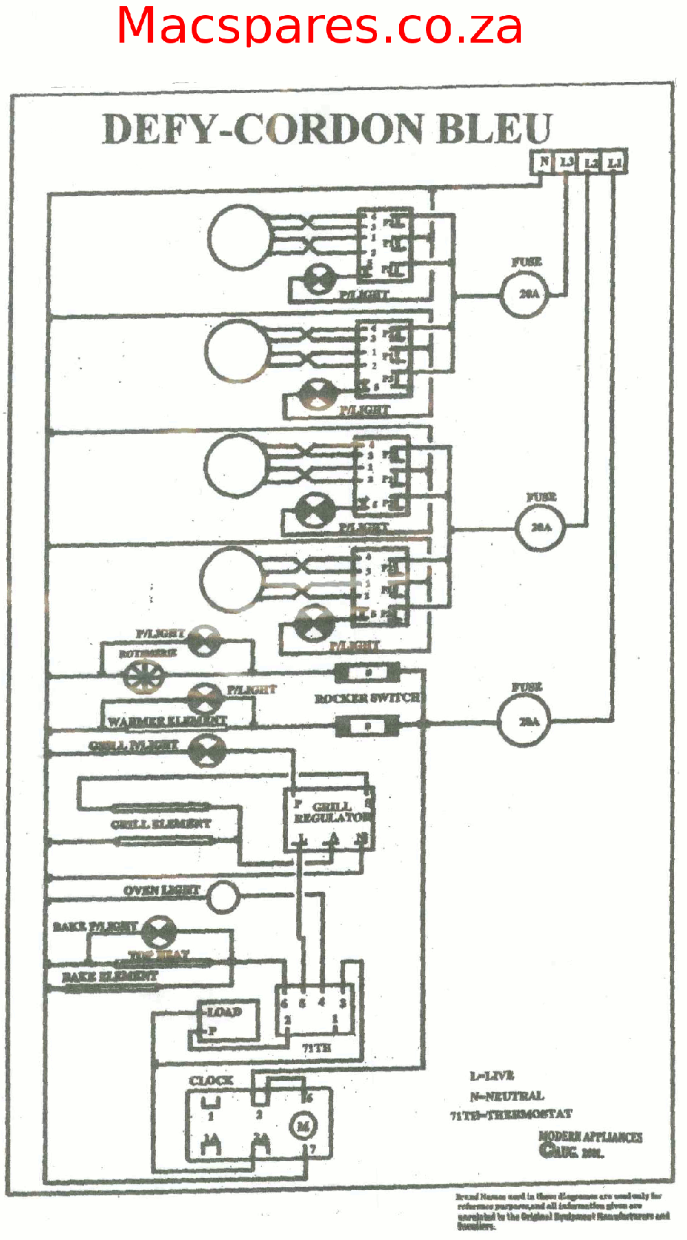 Defy Stove Wiring Diagram - diagram definition