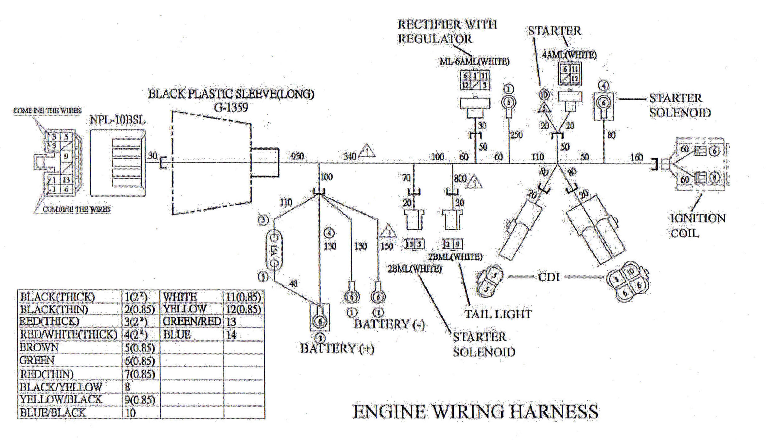 150cc carbide go kart wiring diagram