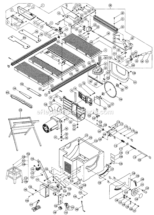 Table Saw Wiring Diagram from wiringall.com