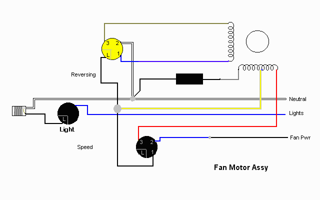Hunter 3 Speed Ceiling Fan Switch Wiring Diagram from wiringall.com