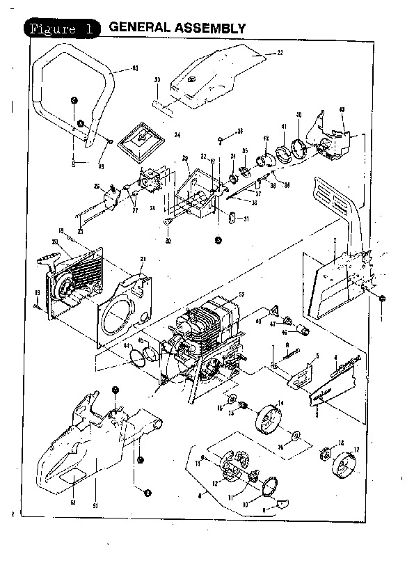 Mcculloch Mac 3516 Chainsaw Parts Diagram