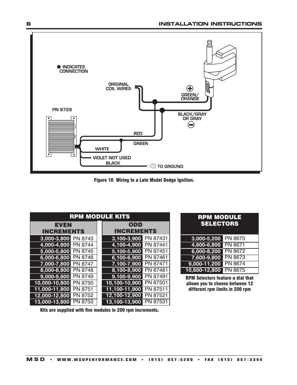 Msd 8728 Wiring Diagram