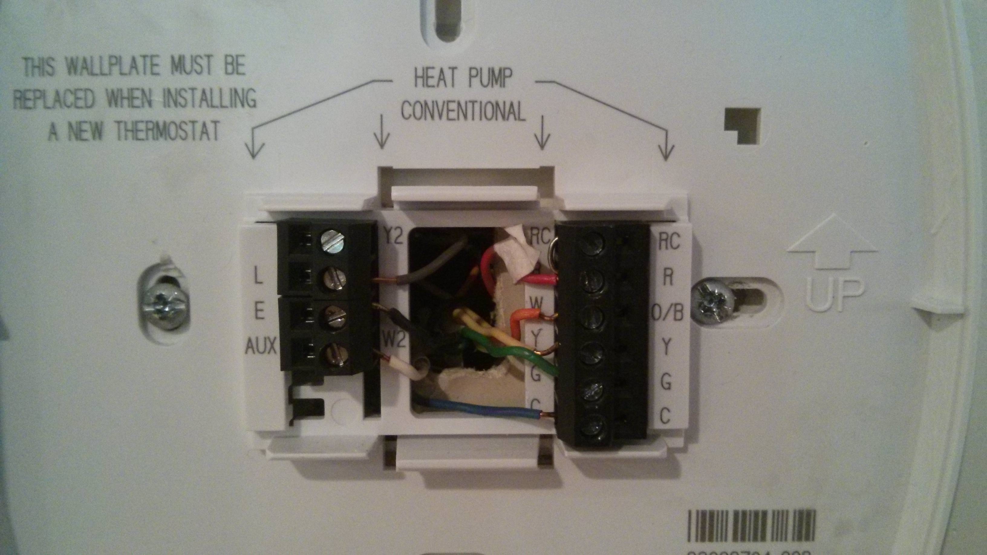 Honeywell Heat Pump Thermostat Wiring Diagram