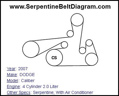 07 dodge caliber belt routing