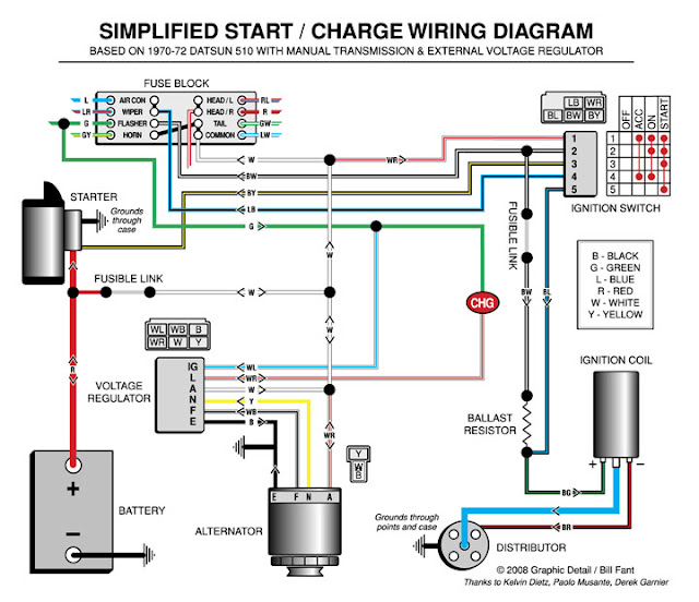 1969 Datsun 521 Wiring Diagram