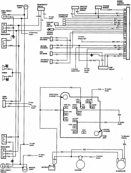1982 chevy luv wiring diagram