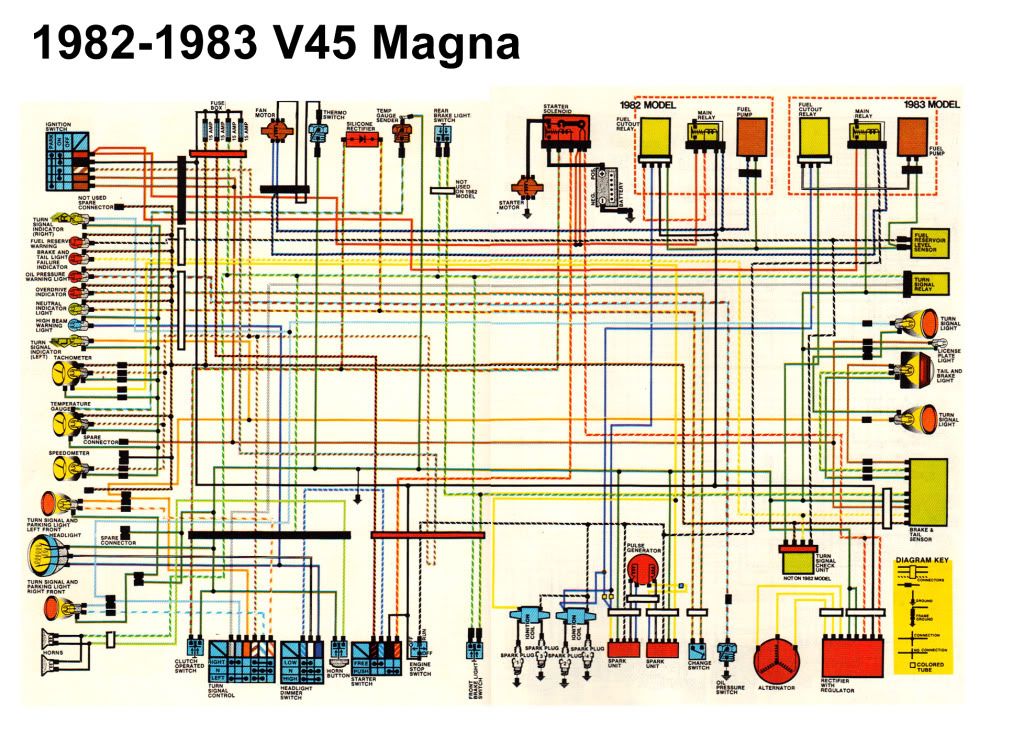 1982 Honda V45 Magna Wiring Diagram