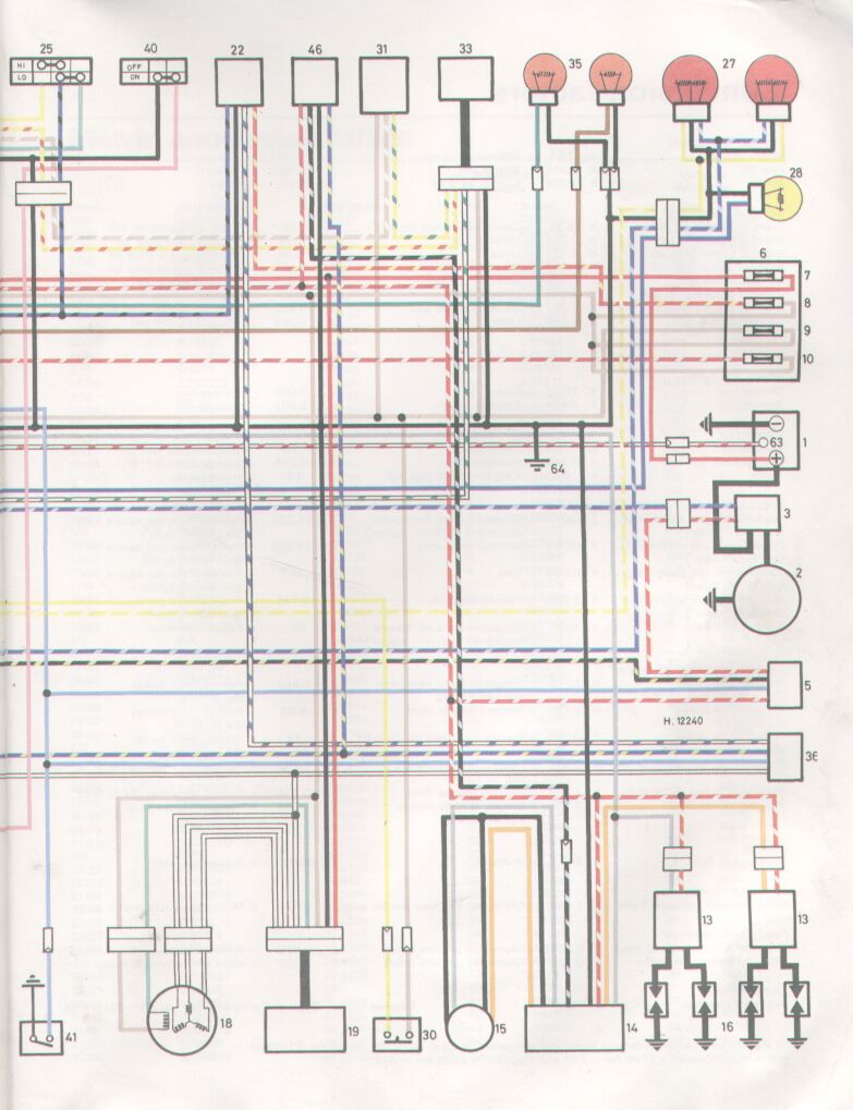 1982 Yamaha Xj750 Seca Wiring Diagram