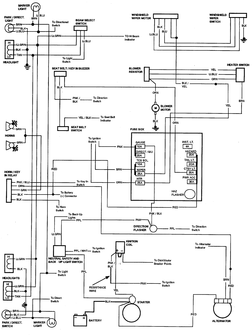 1984 Chevy K10 Wiring Diagram