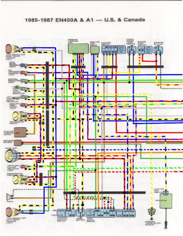 1986 Kawasaki 454ltd Wiring Diagram