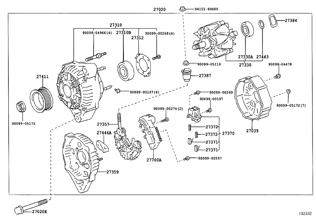 2008 yaris serpentine belt diagram