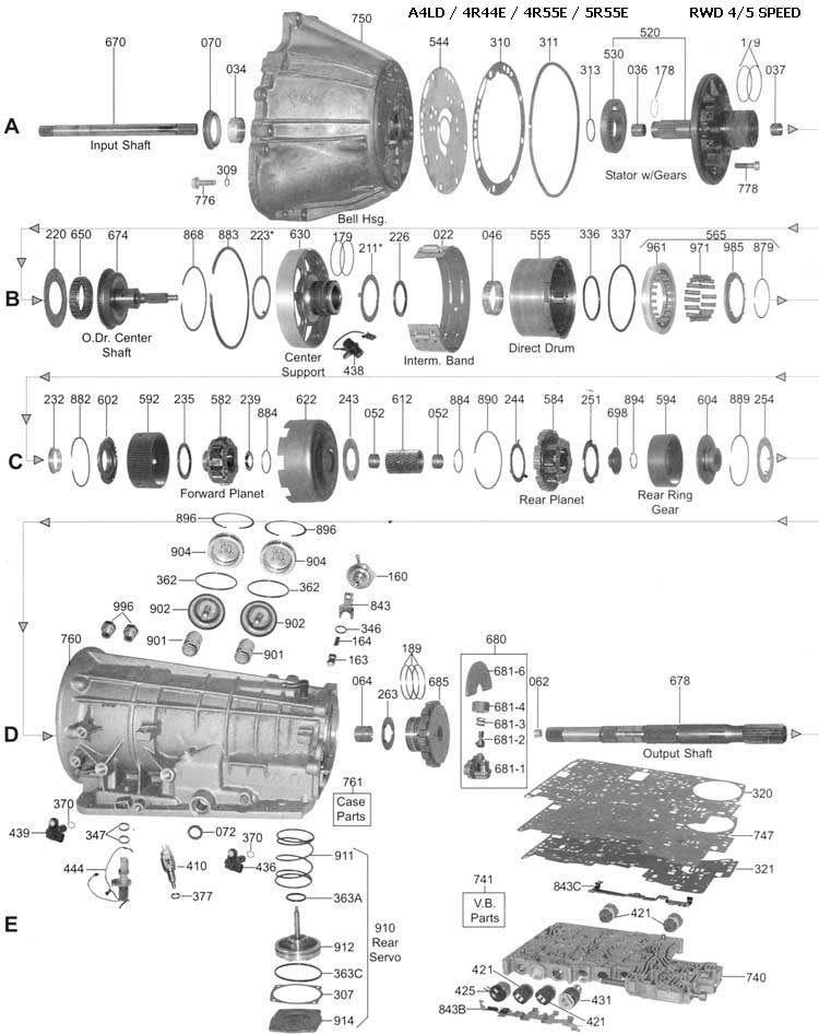 4r44e valve body diagram