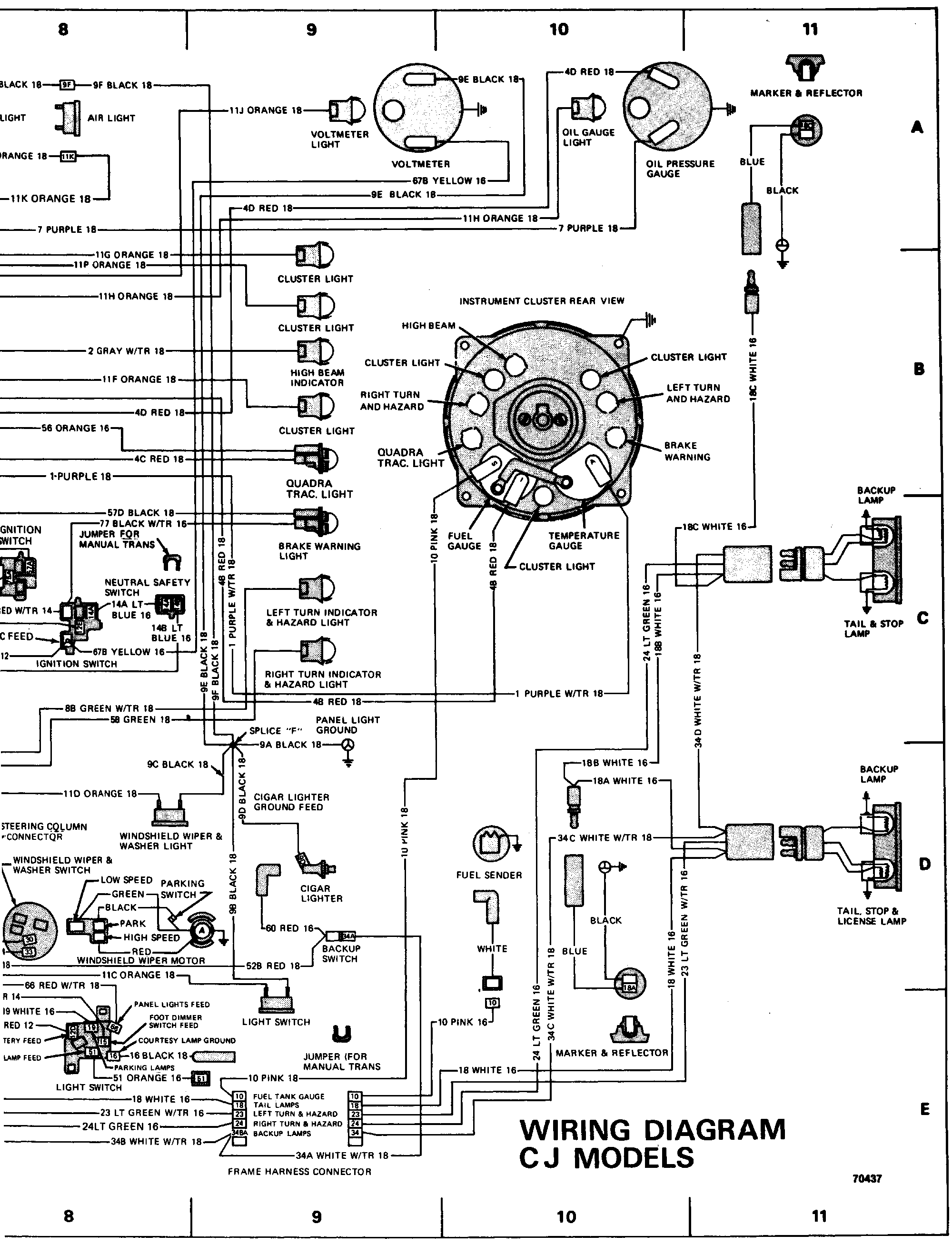 76 jeep j20 wiring diagram