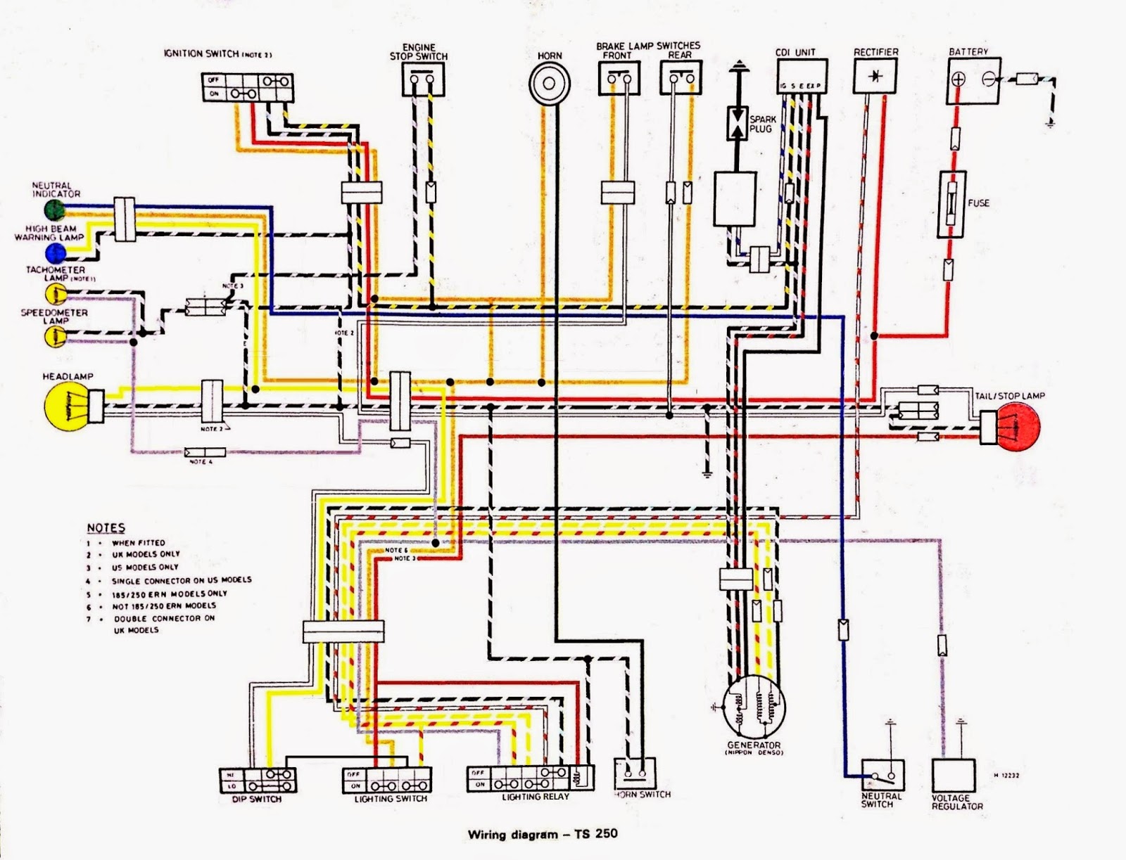 79 Suzuki Ts250 Wiring Diagram