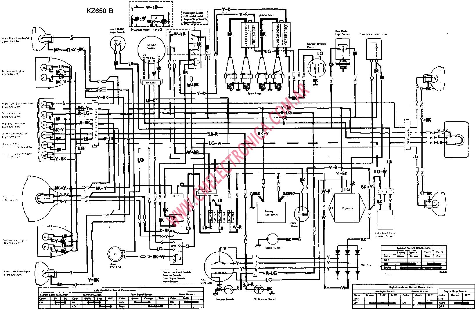 93 Kawasaki Kz1000 Wiring Diagram