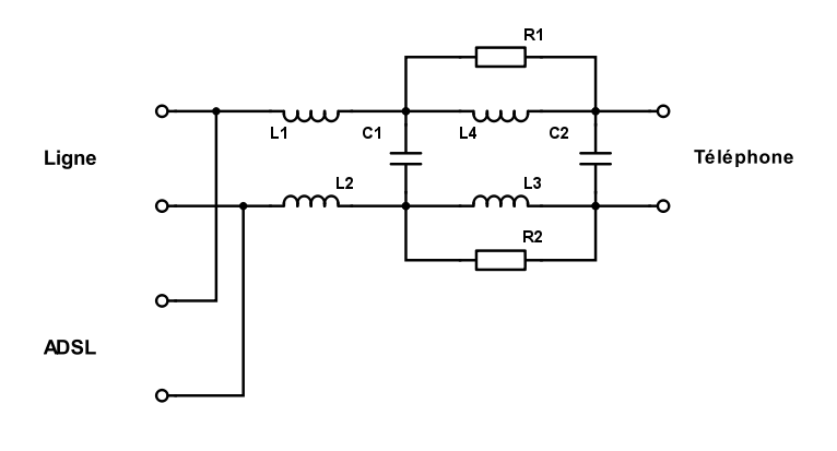 adsl central filter wiring diagram