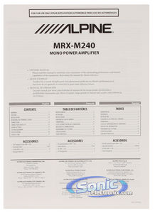 alpine mrx m240 wiring diagram