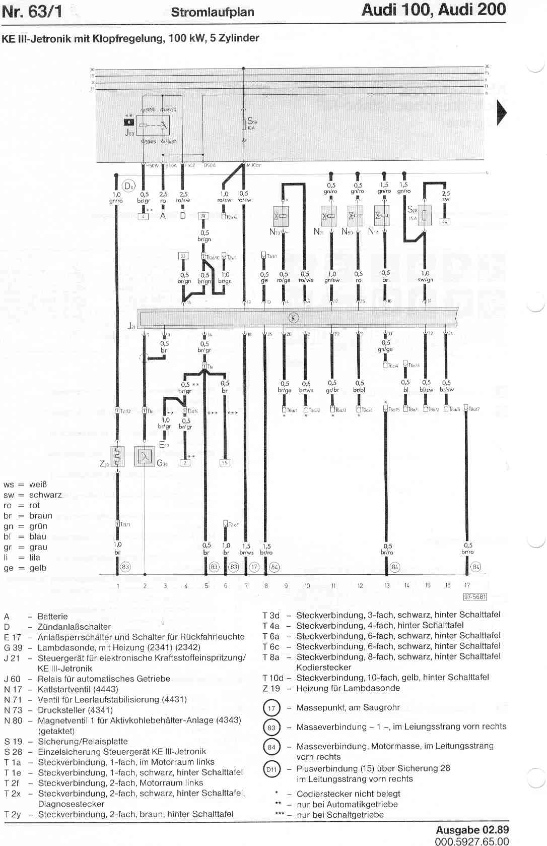 audi efk wiring diagram