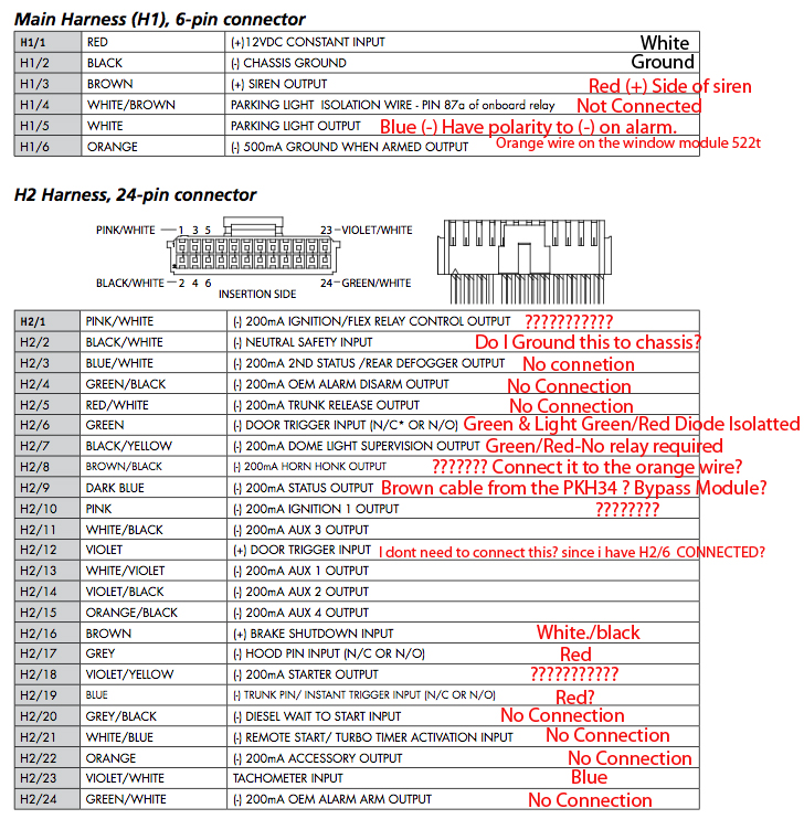 Avital 3100lx Wiring Diagram