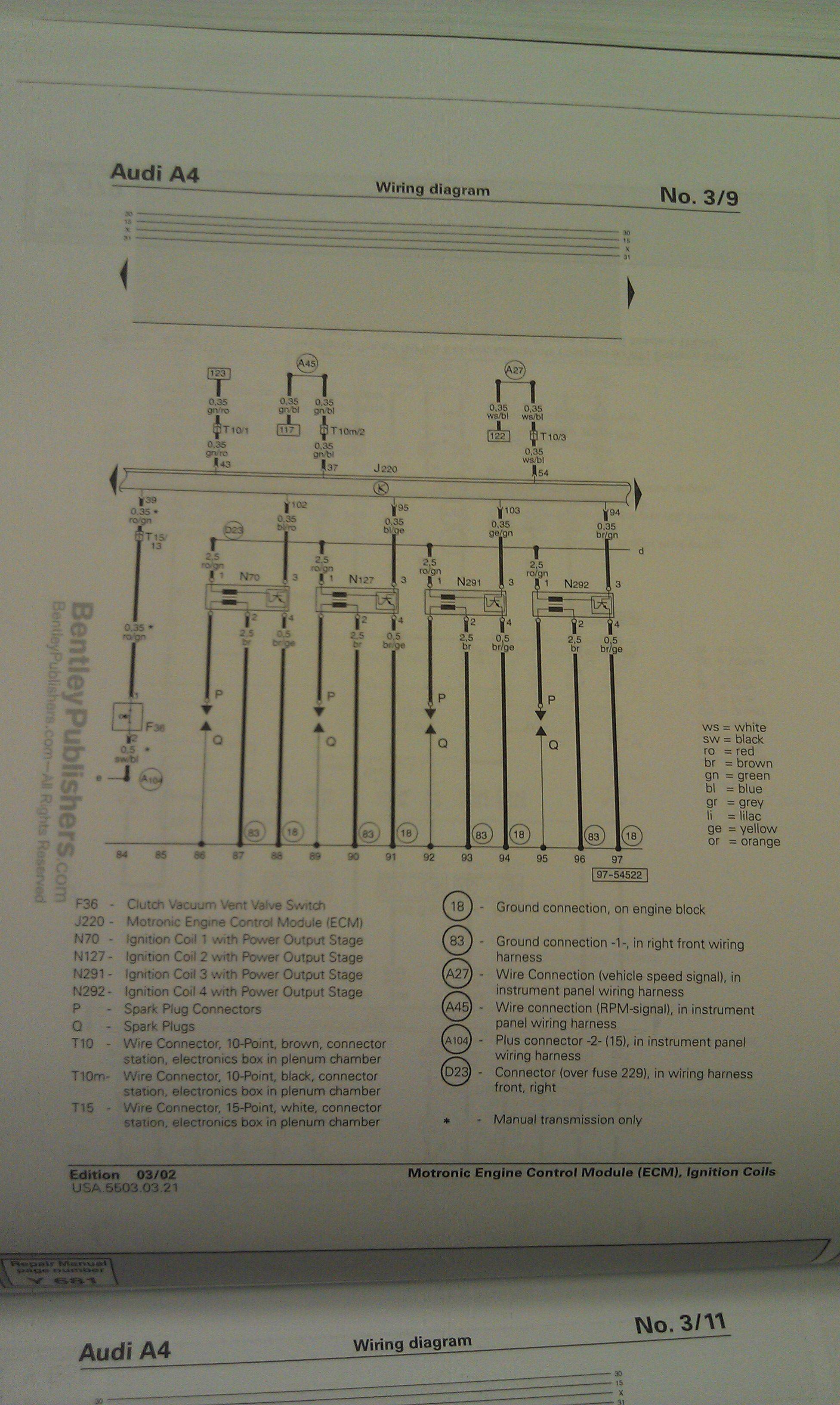 b5a4 coilpack wiring diagram