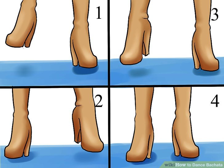 bachata steps diagram