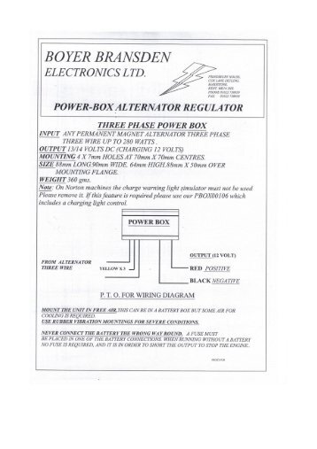 Boyer Bransden Power Box Wiring Diagram
