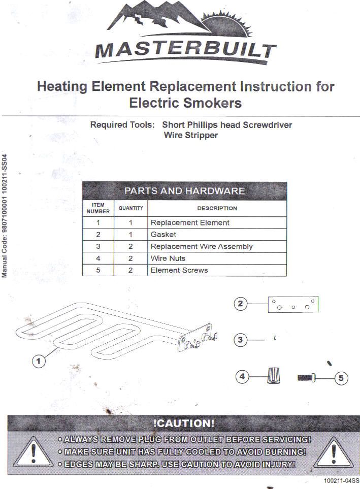 bradley smoker model # btis1 wiring diagram