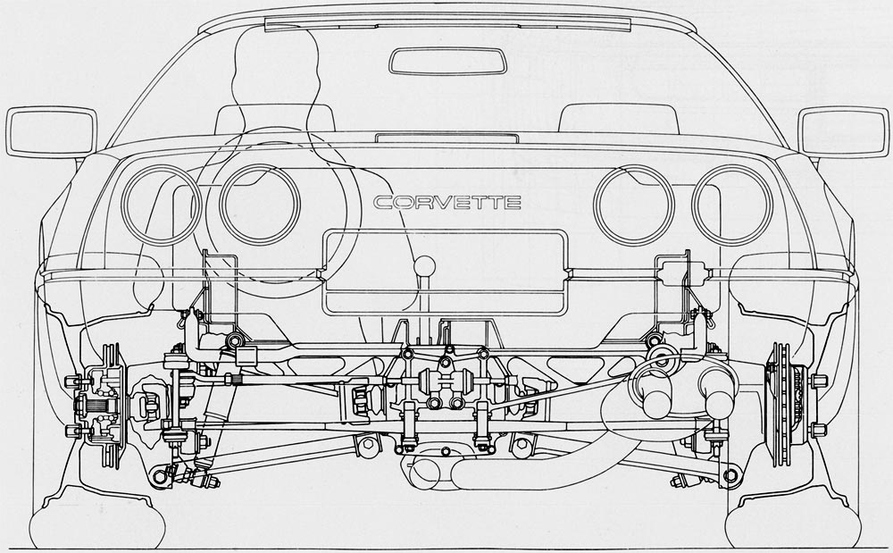 c4 corvette front suspension diagram