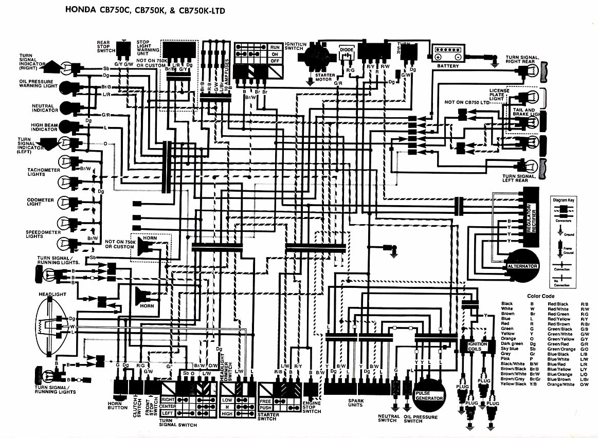 cb750k wiring diagram
