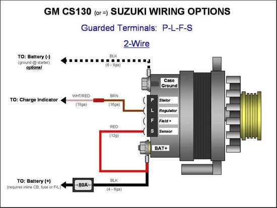 cs130d alternator wiring