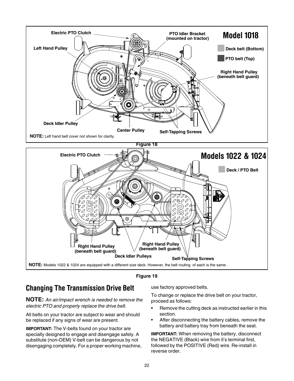 cub cadet lt1018 belt diagram