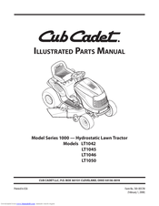 cub cadet lt1046 deck diagram
