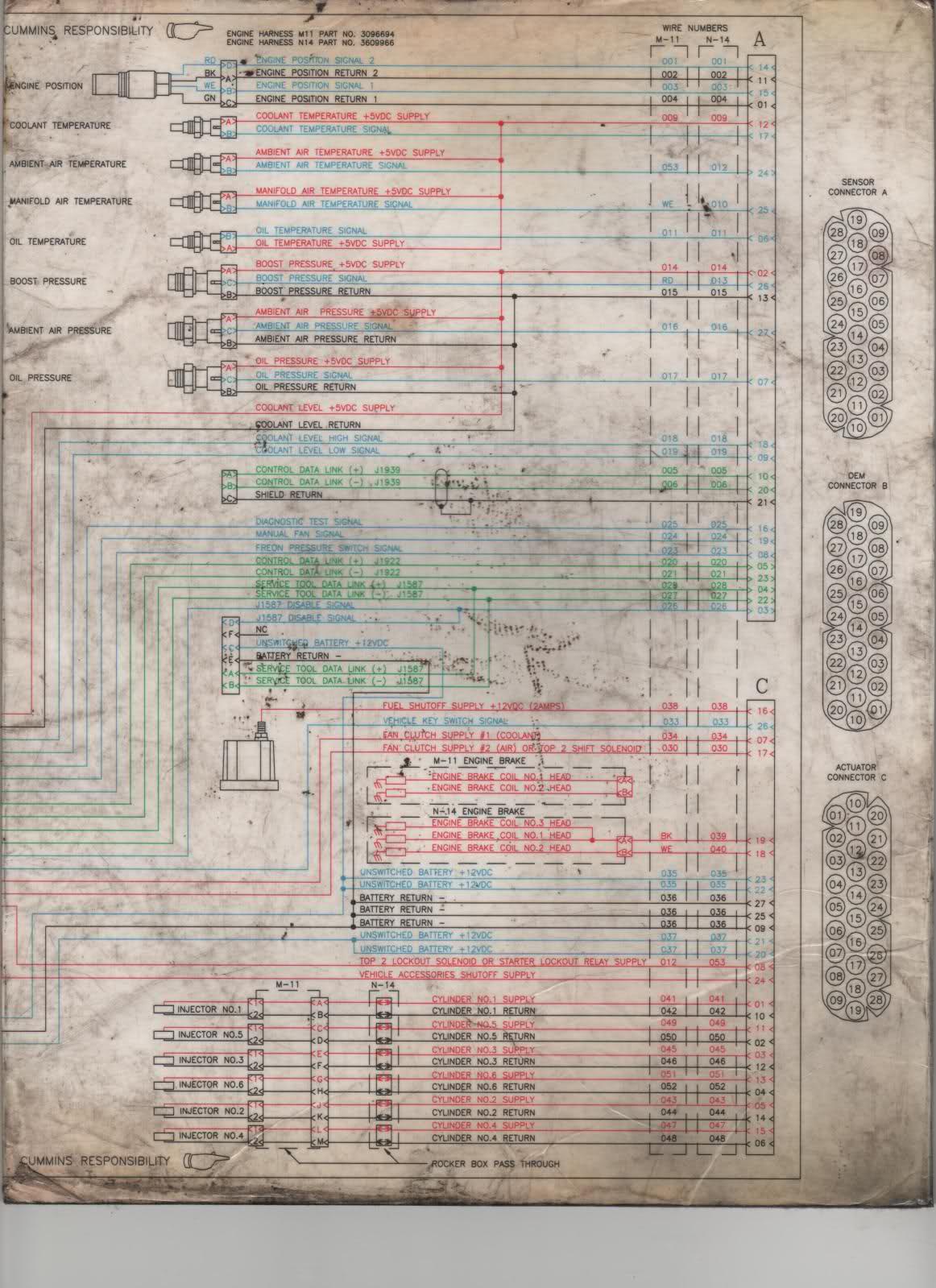 Cummins M11 Ecm Wiring Diagram