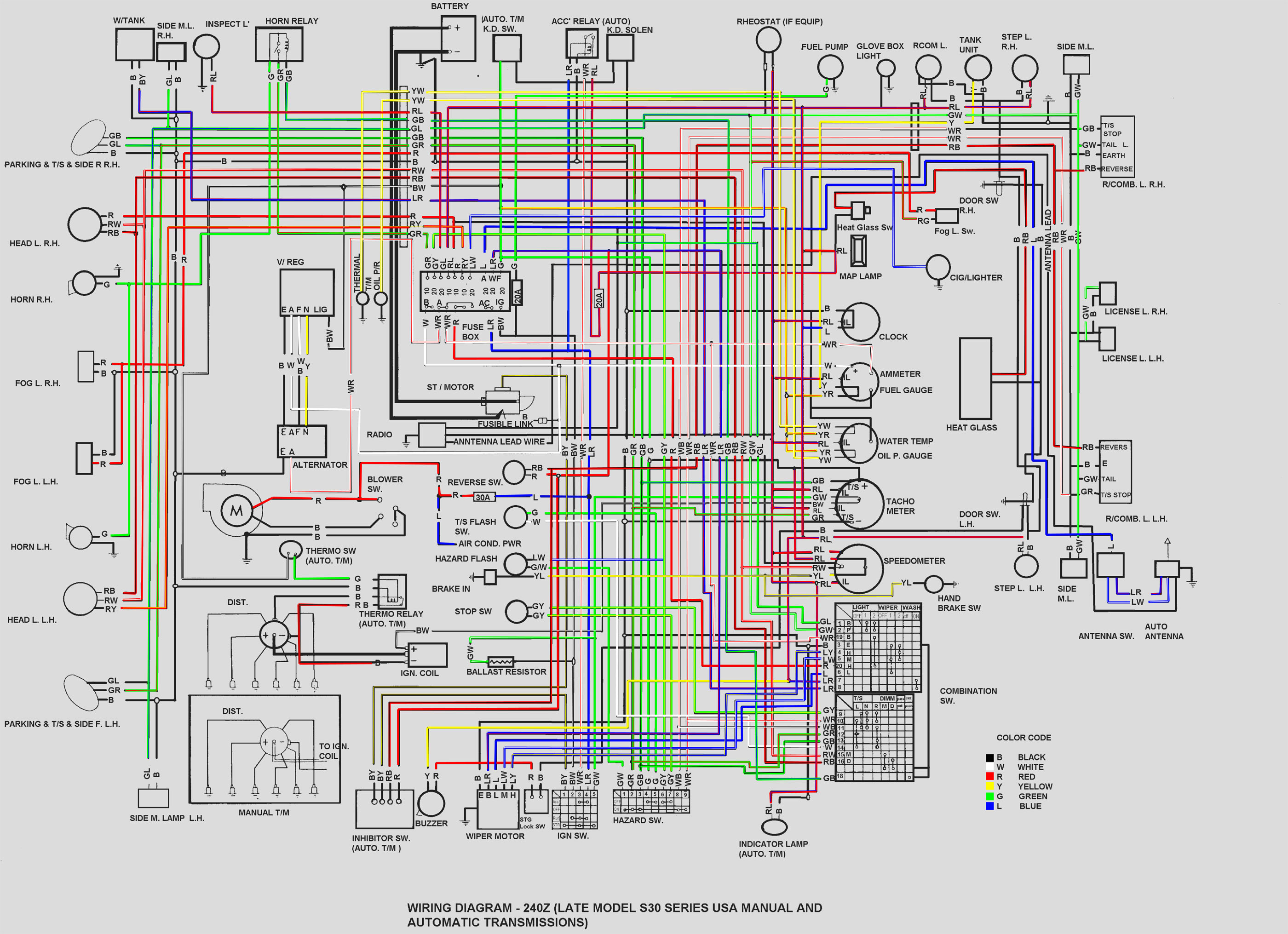 Datsun 240z Wiring Diagram