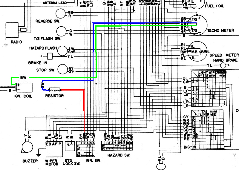 Datsun 240z Wiring Diagram