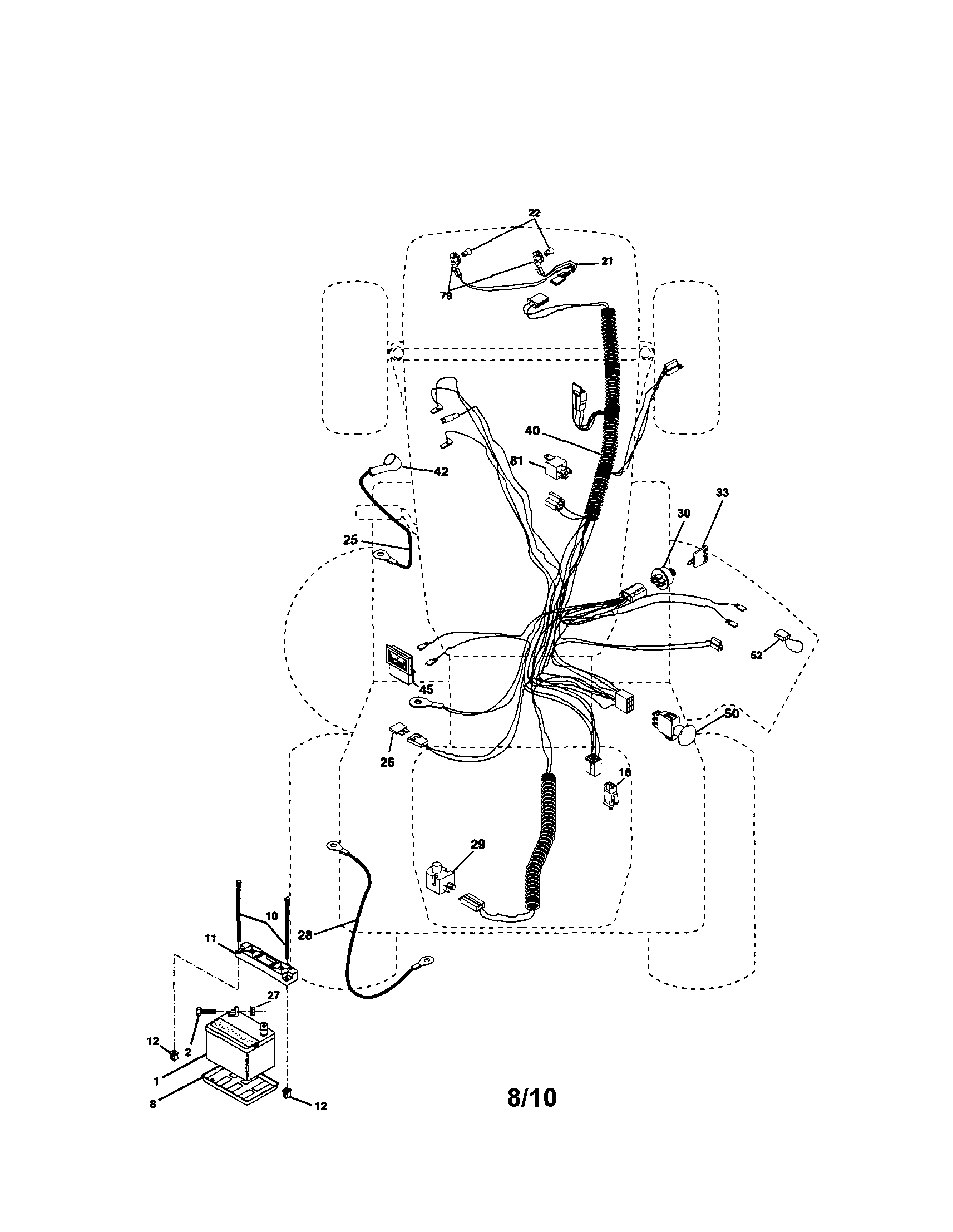 detailed wiring diagram 917.288070 lawn mower
