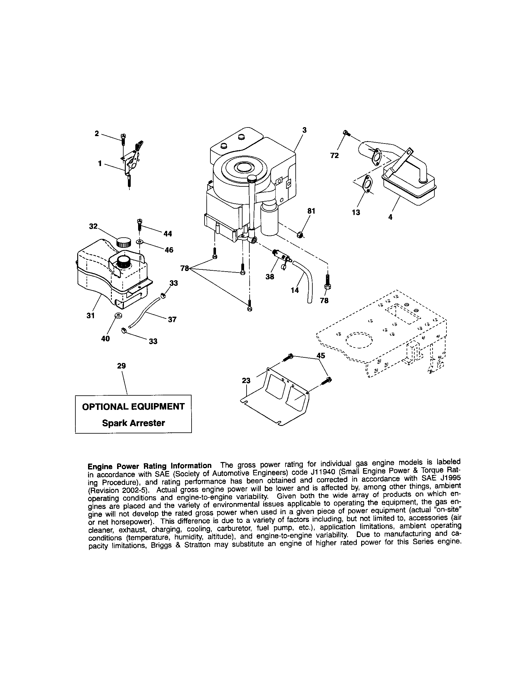 detailed wiring diagram 917.288070 lawn mower