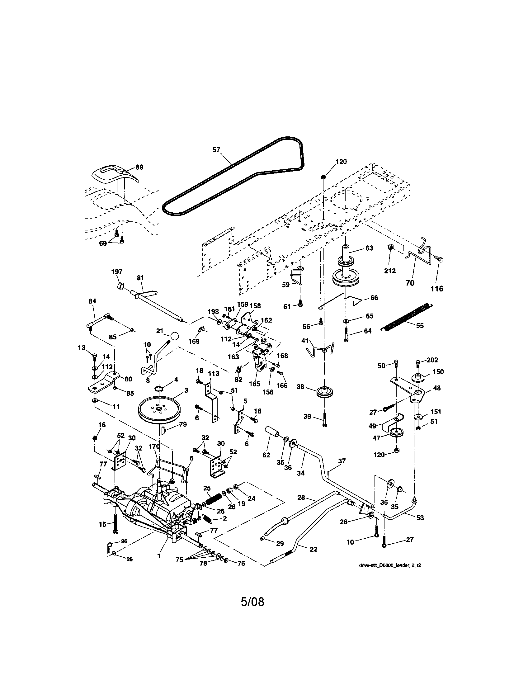 detailed wiring diagram 917.288070 lawn mower