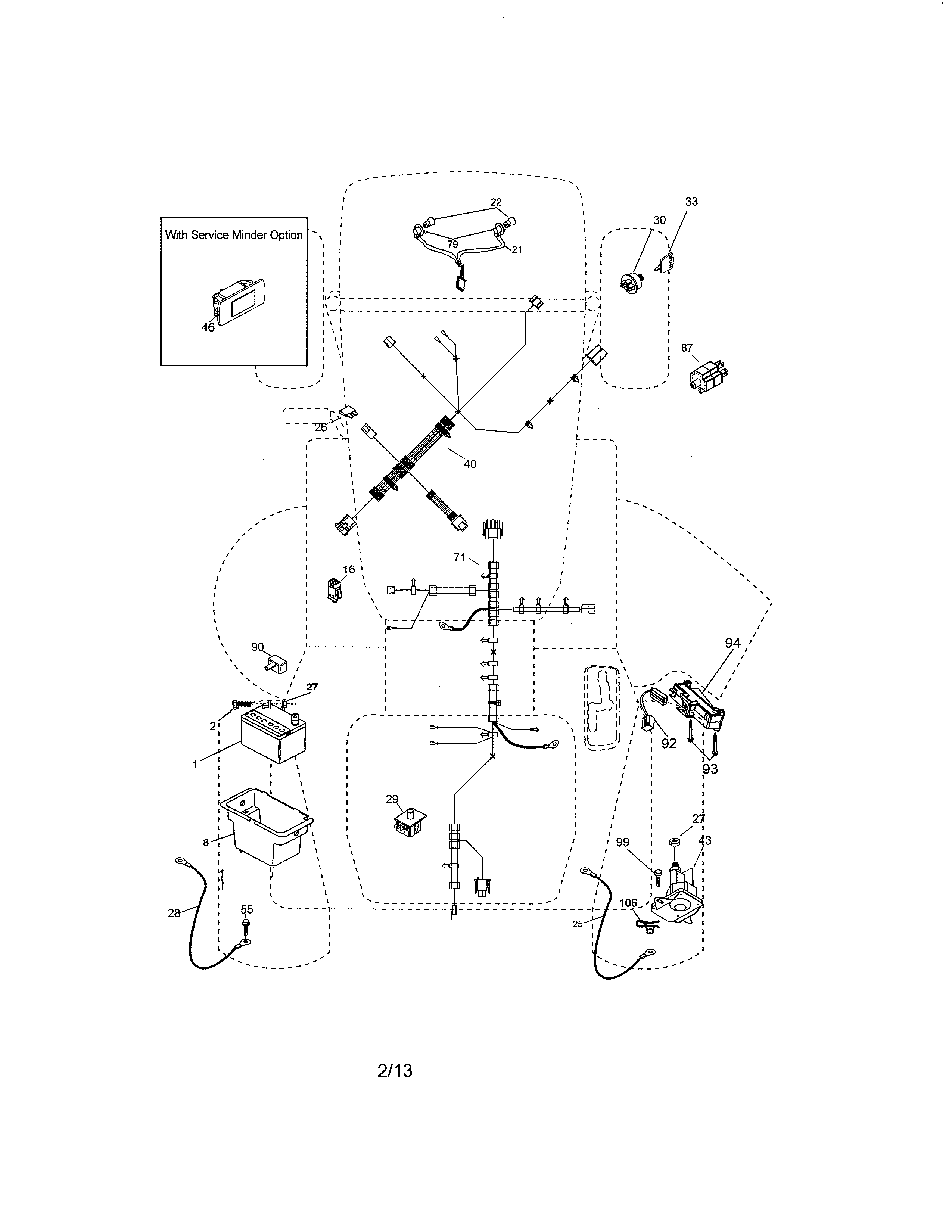 detailed wiring diagram 917.288070 lawn mower