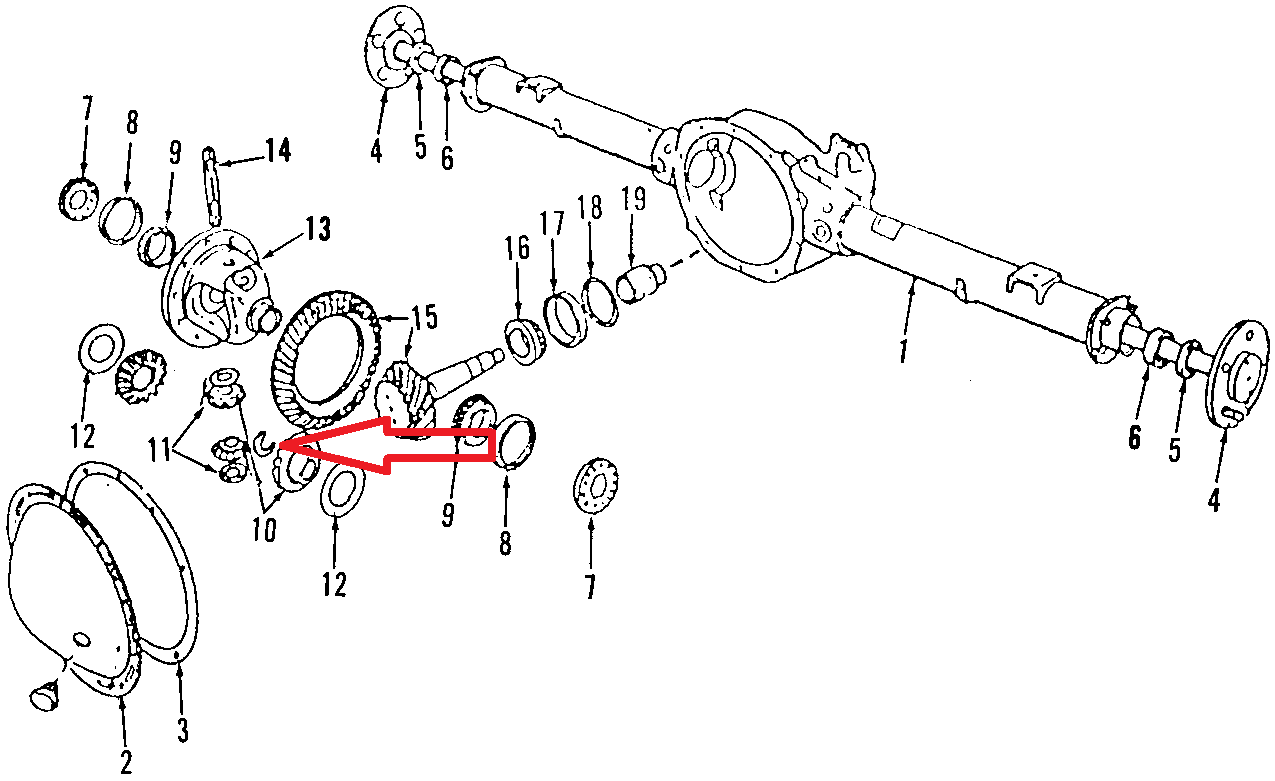 dodge 9.25 rear axle diagram