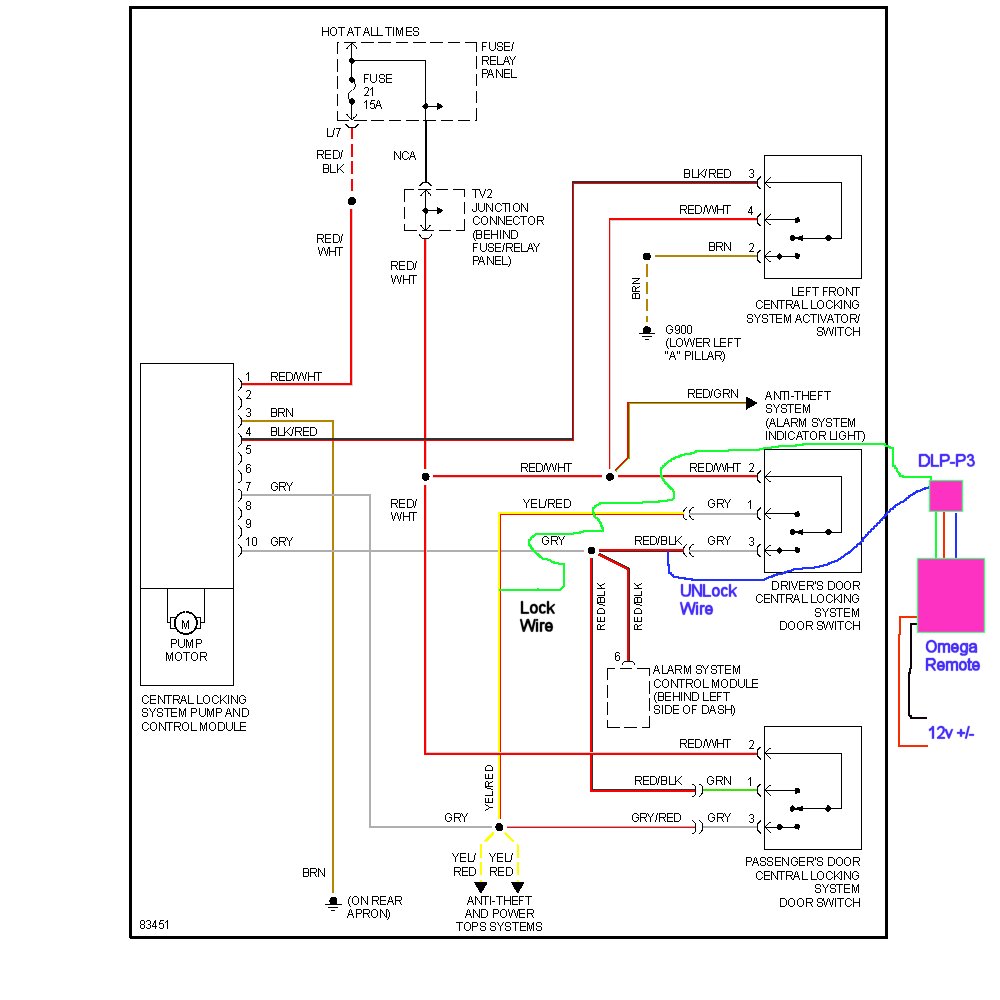 Door Popper Relay Wiring Diagram