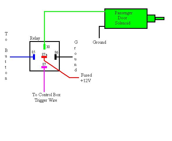 Door Popper Relay Wiring Diagram
