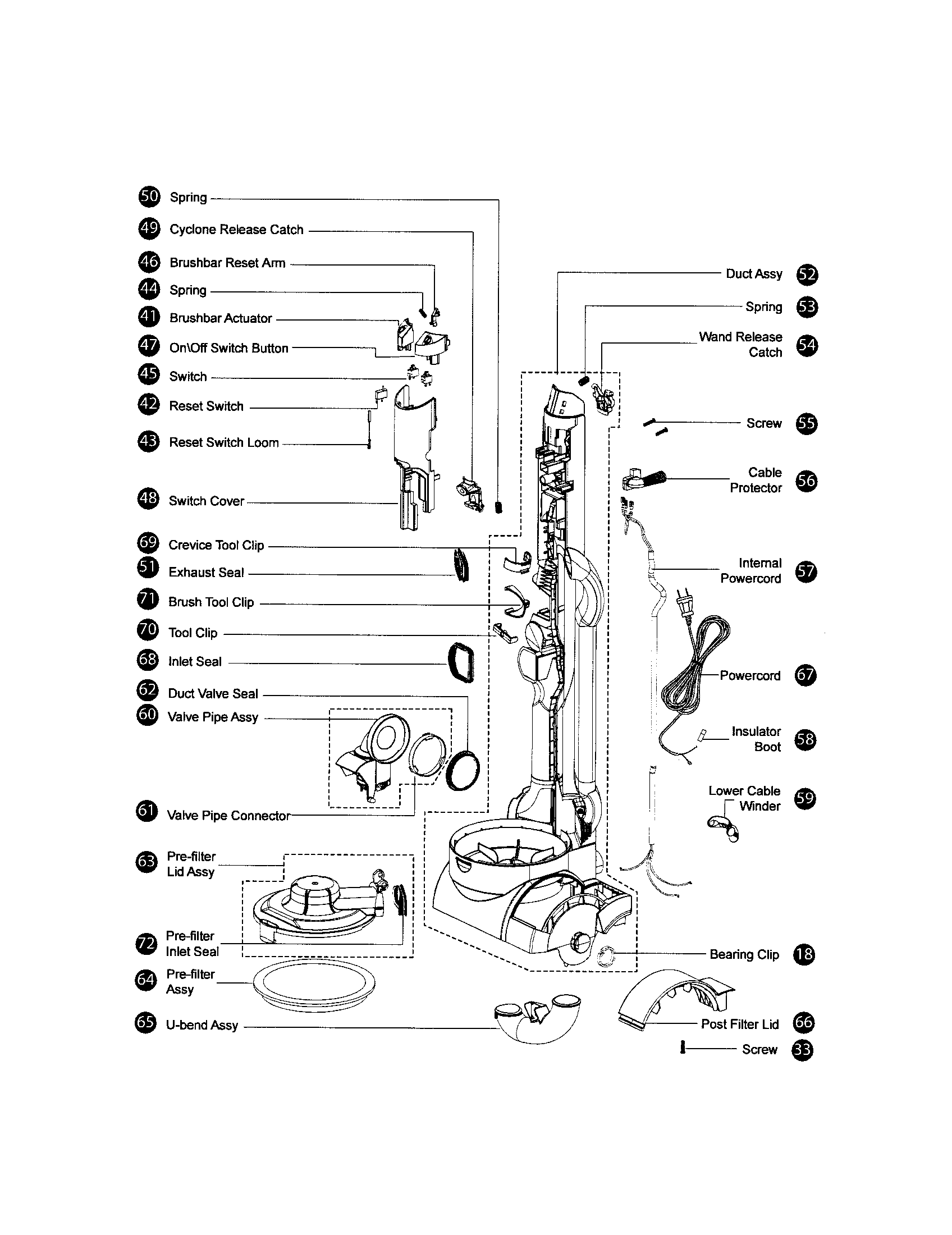 dyson dc35 parts diagram