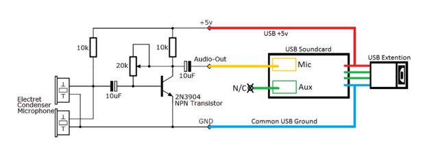 electret microphone cartridge wiring diagram